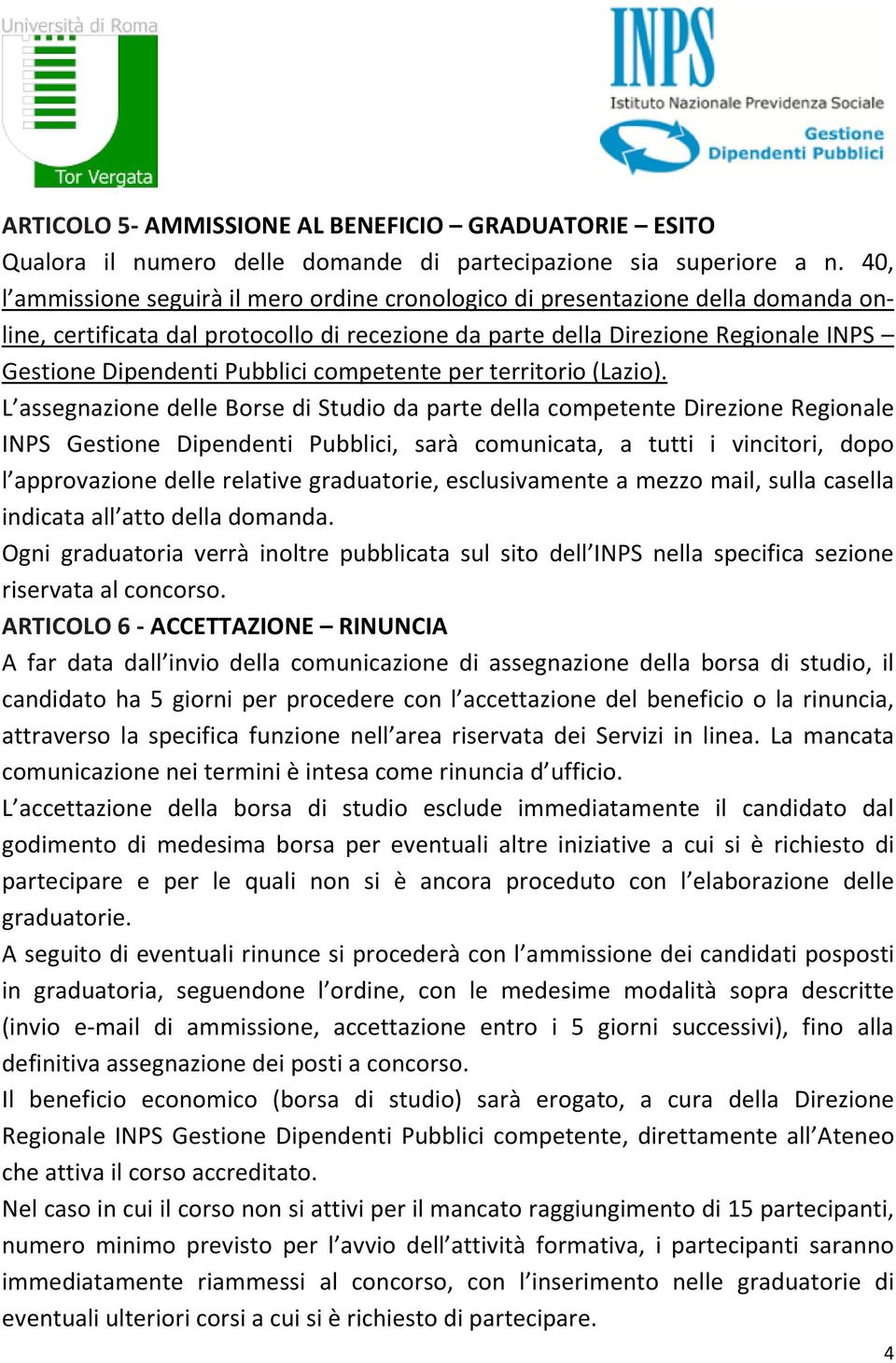 competente per territorio (Lazio).