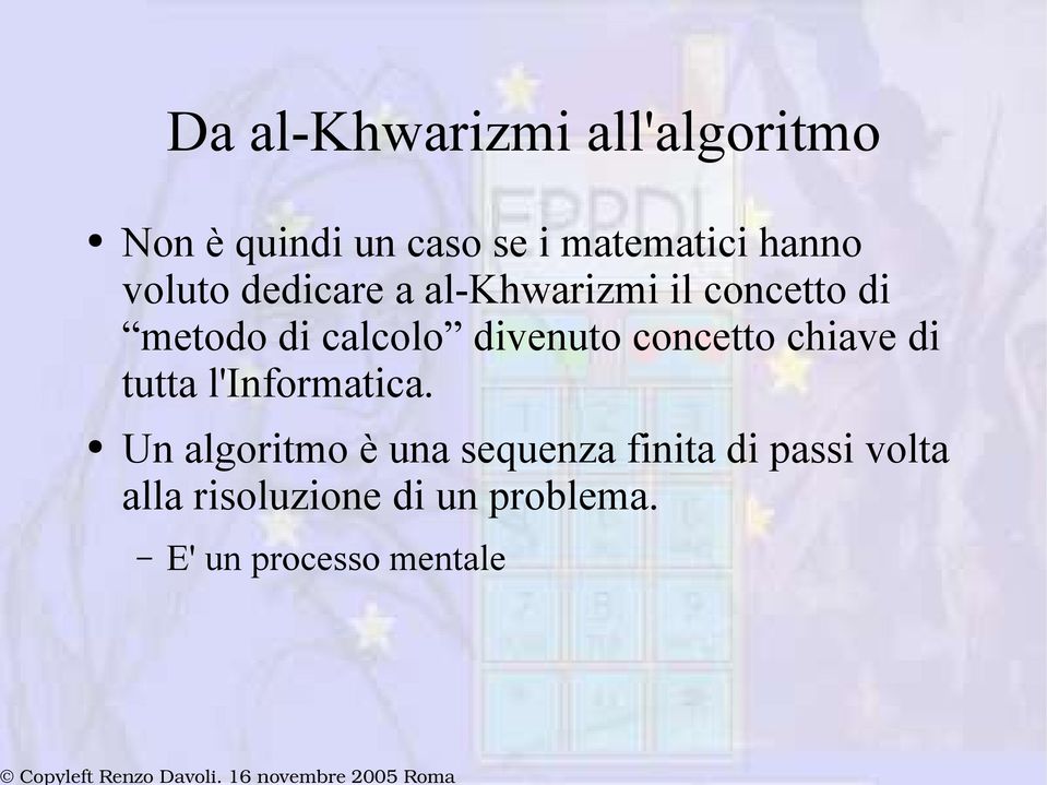 concetto chiave di tutta l'informatica.