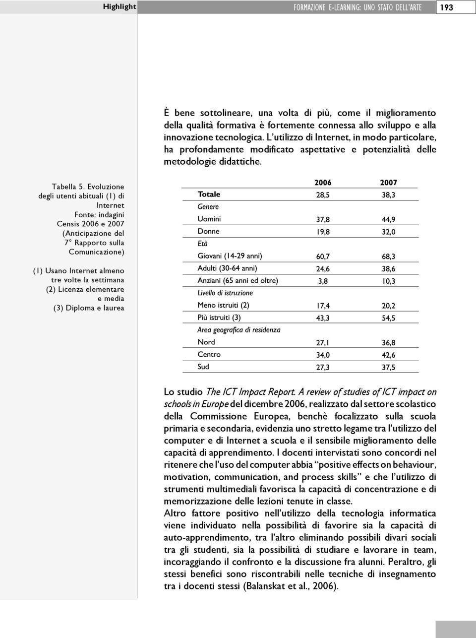 Evoluzione degli utenti abituali (1) di Internet Fonte: indagini Censis 2006 e 2007 (Anticipazione del 7 Rapporto sulla Comunicazione) (1) Usano Internet almeno tre volte la settimana (2) Licenza