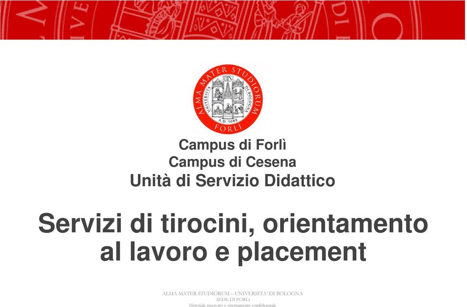 placement ALMA MATER STUDIORUM UNIVERSITA DI BOLOGNA