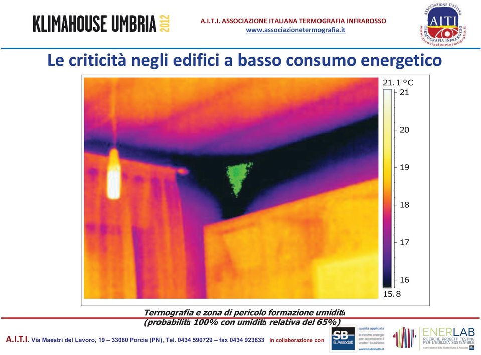 1 C 21 20 19 18 17 Termografia e zona di