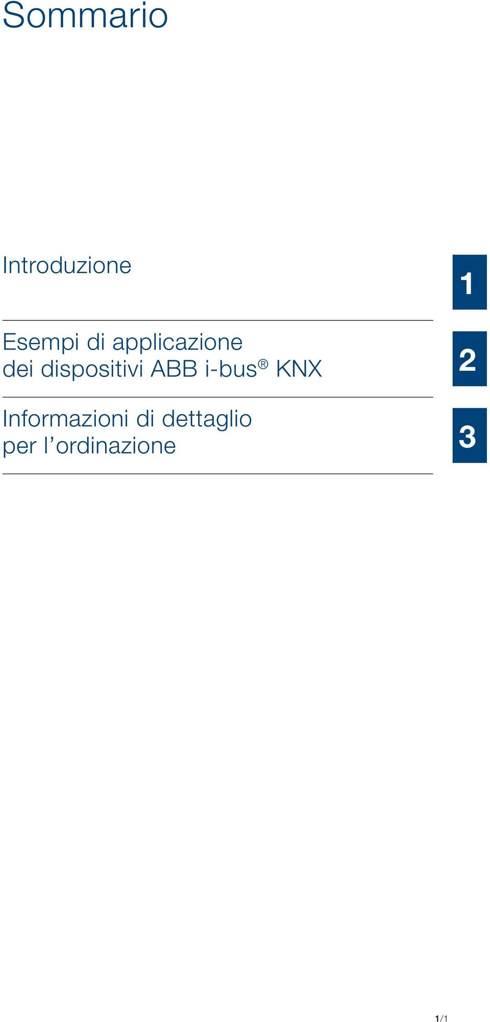 ABB i-bus KNX Informazioni di