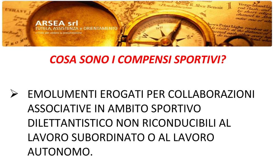 ASSOCIATIVE IN AMBITO SPORTIVO