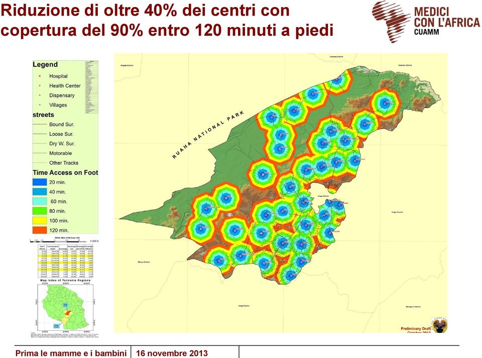 entro 120 minuti a piedi Prima