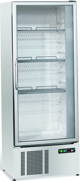 .1 l Armadi frigoriferi griglie 400x600 L evaporacondensa è automatico. Controllo con teletermostato elettronico. Svuotamento automatico dell acqua di condensa.