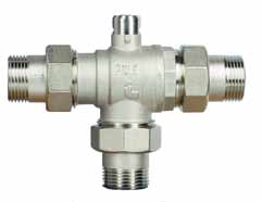 Valvola di zona deviatrice a sfera a 3 vie 3-way diverter zone ball valve 982 Scheda materiali - Materials 4 6 10 11 9 8 7 2 1 5 3 misura/size pressione/pressure codice/code 3/4" (DN 20) 1" (DN 25)