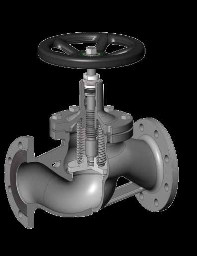 Valvole a flusso avviato a vite interna con soffietto esenti manutenzione Streamlined flow valves inside screw with bellows maintenance free PN 16 PN 25 DISPONIBILE IN: art.