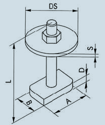 KIT FISSAGGIO PER PROFILI 21X12 MM 21X12 MM PROFILES FIXING KIT Composto da un dado a rombo ed una vite di fissaggio. Composed by one rhomb nut and a flanged fixing screw. VT-008-16 M 8 16 0.