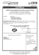 NORMATIVE DI RIFERIMENTO/NORM Dimensioni EN1401 ize Resistenza all urto hock resistance Resistenza meccanica (Raccordi Fabbricati o Termoformati) Mechanical stress resistance (Fabricated or