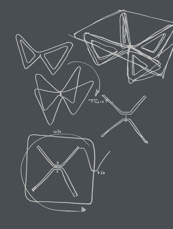 Tavolini 630 Cumano (p. 43) Design Achille Castiglioni, 1978 Tavolino pieghevole. Struttura e piano in acciaio, colore nero, amaranto, bianco o alluminio. Giunto scorrevole in ABS. Folding table.