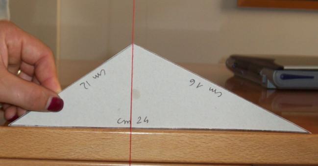 Ora fate ripetere lo stesso procedimento con il triangolo rettangolo.