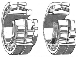 Cuscinetti orientabili a rulli Cuscinetti orientabili a rulli Su richiesta è prevista una versione ETN con gabbia in materiale poliammidico: esso rappresenta la massima evoluzione in quanto offre una