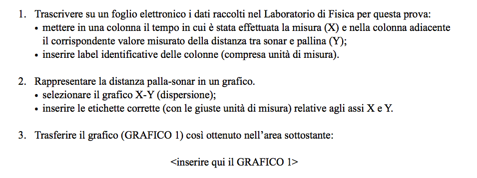 La scheda di analisi dati [2/5] Seguite le istruzioni con attenzione - WARNING: salvate il file di frequente per non perdere lavoro fatto.