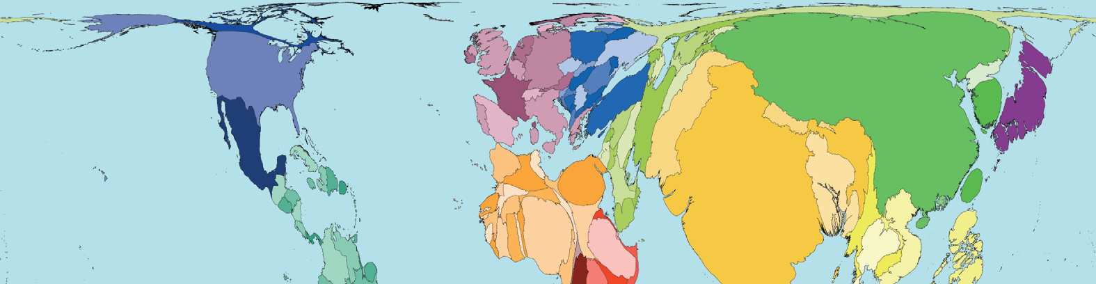 IL MONDO VISTO IN BASE AL NUMERO DI ABITANTI CIASCUNA NAZIONE 1 China 1295 2 India 1050 3 United States 291 4 Indonesia 217 5 Brazil176 6 Pakistan 150 7