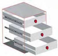 Guide per cassetti - Cerniere per mobili Drawers slides - Furniture hinges Guide cassetto / Drawers slide 2 3 GT.0/A Guida per cassetti scorrevole in plastica. Fissaggio laterale. SENZA CODULI.