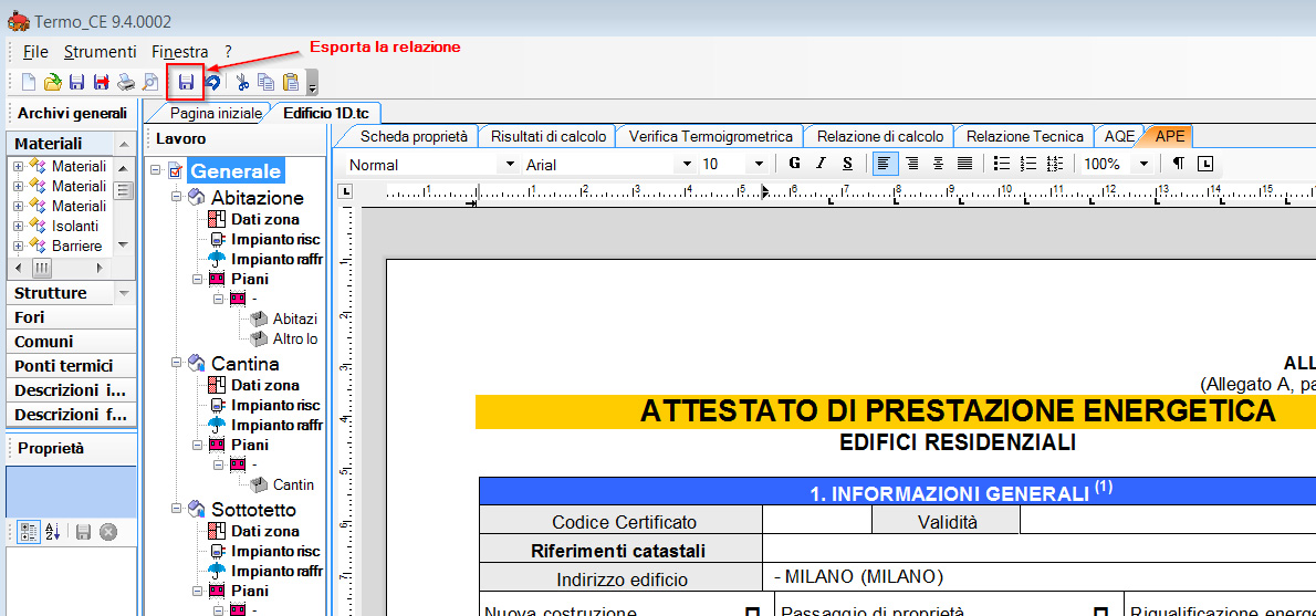 003 Dopo avere ottenuto le relazioni e gli attestati desidero modificare il documento prima di stampare ma alcuni campi sono bloccati.