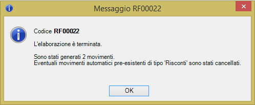 Cliccare su ok verrà proposto il dettaglio del calcolo. 15000 * 273/365 = 11219.