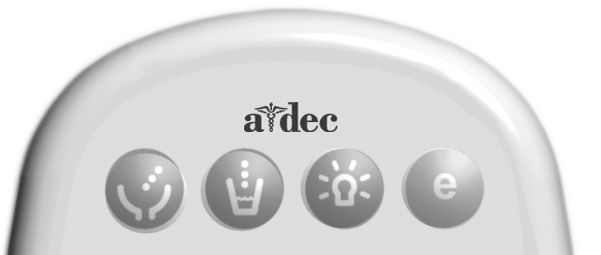 Poltrona odontoiatrica A-dec 511 Manuale d'uso Icona di stato Quando sulla poltrona è installato un sistema A-dec 300 o A-dec 500, il logo A-dec si illumina sul touchpad, indicando lo stato della