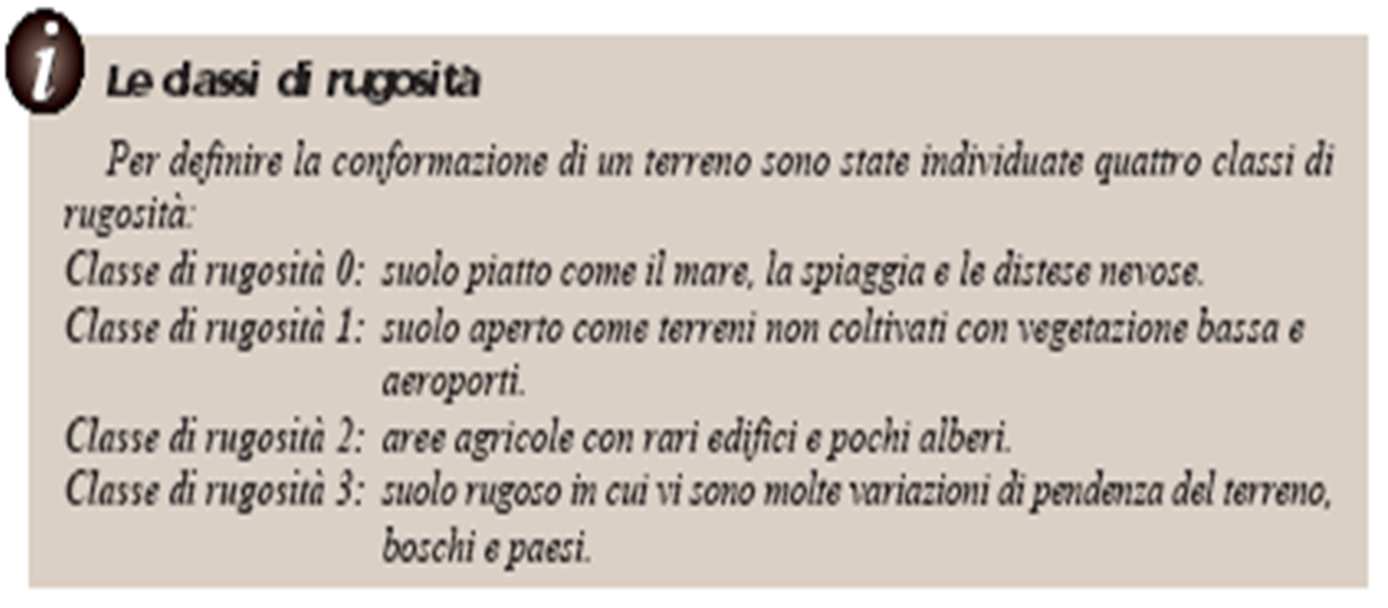 La conformazione del terreno La conformazione del terreno influenza la velocità del vento.