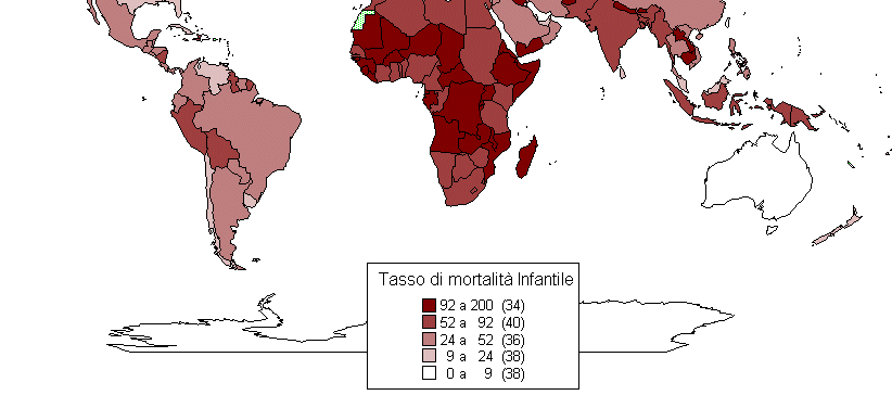 DISTRIBUZIONE MONDIALE DEL TASSO DI