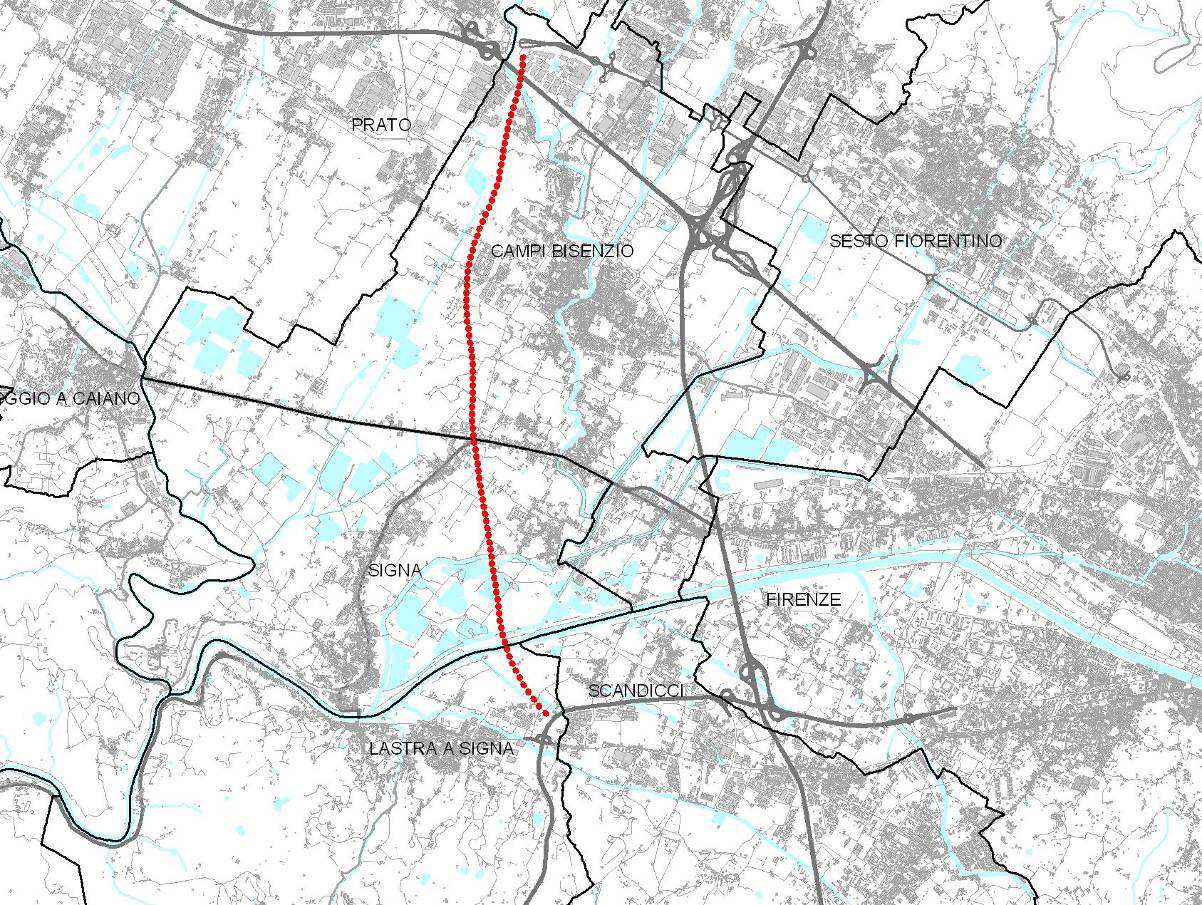 All. 1 : Stralcio della cartografia stradale dei luoghi oggetto d