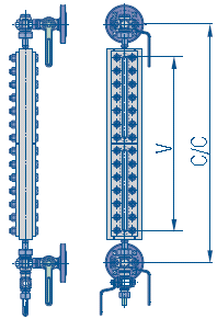 Indicatori a trasparenza solo per applicazioni a vapore TRASPARENZA T85 Alta pressione Vapore : 85 Bar / T 298 C Materiale: FS/H Lamelle