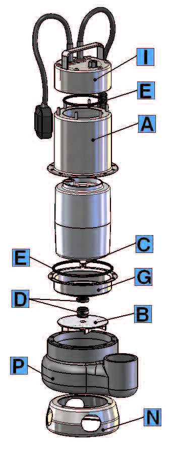 SERIE SERIES TIGER 7-8 - 1-1 - 2 VORTEX CARATTERISTICHE DI COSTRUZIOE DESIG EGIEERIG ELETTROPOMPA A DOPPIA CAMERA (MOTORE, TEUTA MECCAICA).