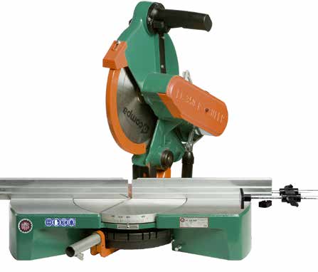 Modd. FC 300 RAP FC 350 RAP Troncatrici professionali Professional mitre saws Motore a induzione con freno elettromagnetico Trasmissione con Cinghia Poli-V Induction motor with elettromagnetic brake