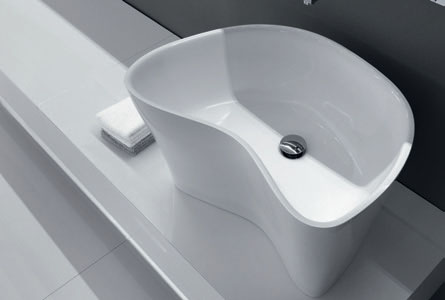 LAVABI / WASHBASINS LAVABI / WASHBASINS LEVEL 45 LAVABO SOPRAPIANO IN CERAMICA 402 Design Naghi Habib per Falper LAVABO SOPRAPIANO IN CERAMILUX ABOVE-MOUNTED CERAMIC WASHBASIN ABOVE-MOUNTED CERAMILUX