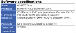 Comunicazione con il PC per una COMPLETA gestione dei risultati ed una pratica programmazione delle modalità di prova Il pratico software GENNECT CROSS in dotazione permette di gestire, con estrema