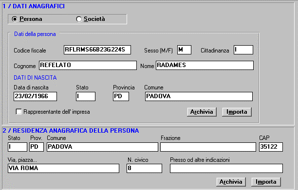 Oltre ai riquadri 1 e 2 già selezionati perché obbligatori, selezionare il riquadro 3/CARICA e compilare (Fig. 10): Confermare con un click su OK Fig.