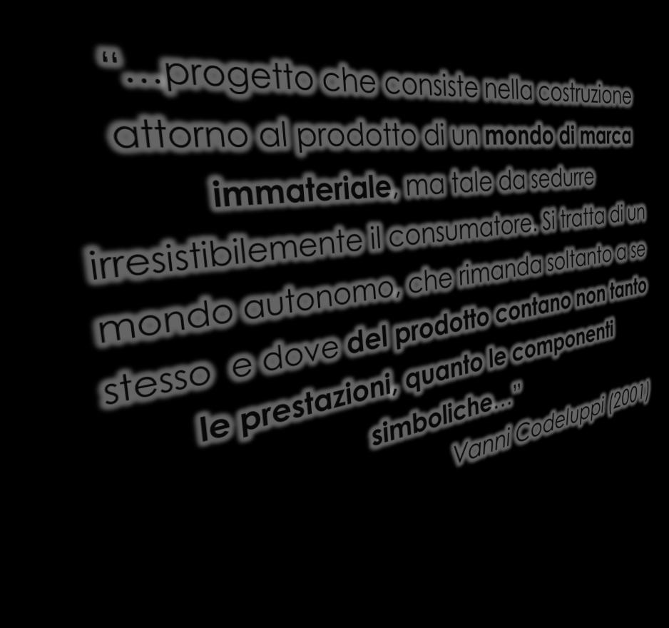 Quali risposte? Il prodotto da solo risulta sempre meno caratterizzante e differenziante.