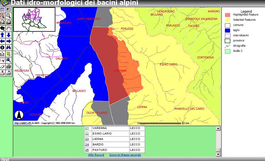 SIBCA Dati idro-morfologici