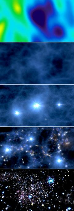 Nell esplosione delle supernovae si formano elementi pesanti e polvere.