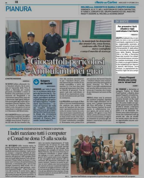 19 ottobre 2016 Pagina 18 Il Resto del Carlino (ed.