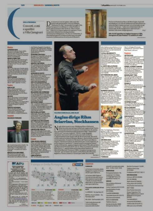19 ottobre 2016 Pagina 14 La Repubblica (ed.