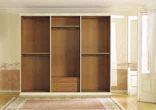 struttura armadio anta battente wardrobe unit with regular door structure 30 31 INTERNI STRUTTURA DELL ARMADIO AD ANTA