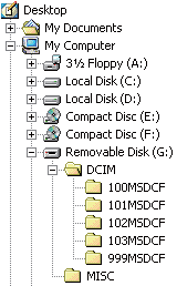 Copia delle immagini sul computer Per annullare il collegamento USB Eseguire innanzitutto le procedure descritte di seguito per: Scollegare il cavo USB dedicato Rimuovere una Memory Stick Duo