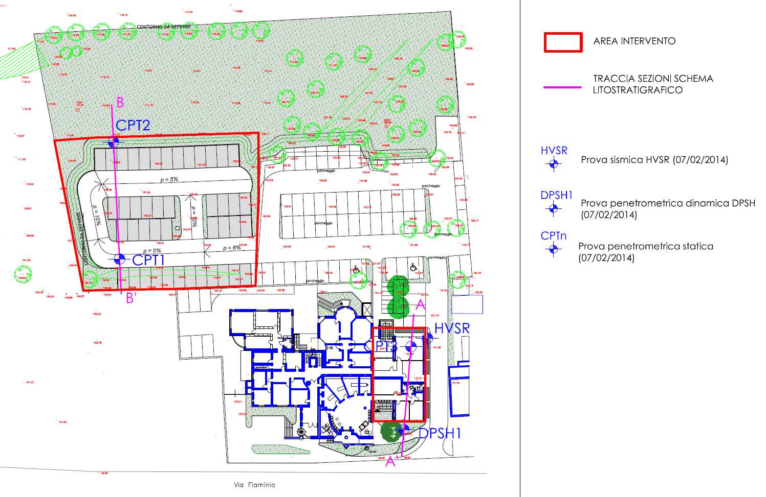 2. DESCRIZIONE DEL PROGETTO DI VARIANTE Il progetto di variante è finalizzato alla realizzazione delle seguenti opere: La realizzazione di un parcheggio con stalli a raso in adiacenza a quello già