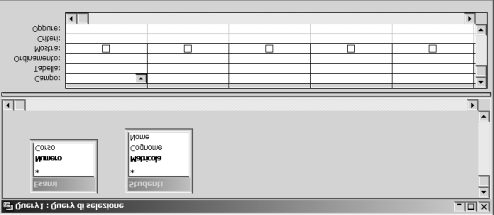 3. Fare clic sul pulsante Chiudi Vengono visualizzati nella finestra di selezione le tabelle scelte 4.