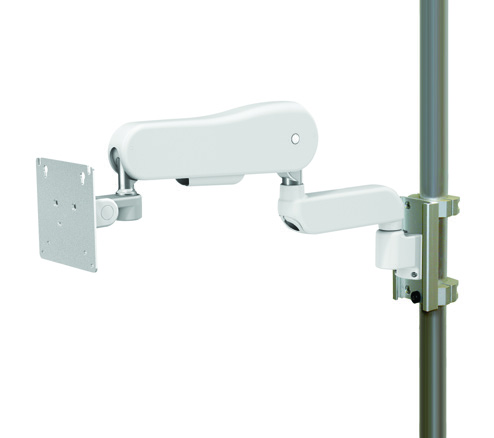 BRACCETTI A ROTAZIONE E BASCULANTI PORTA MONITOR/SCHERMI Support de moniteur Braccio a rotazione, lunghezza mm 305, per piastra attacco rapido VESA, portata max 14 Per rail orizzontale mural, ref :