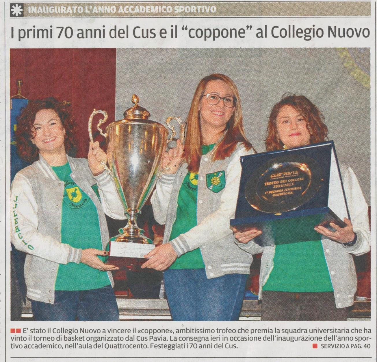 Decima vittoria del Coppone