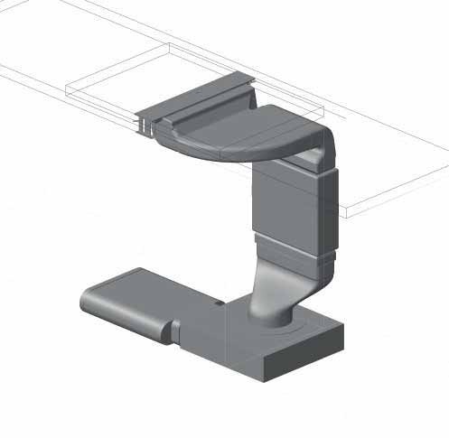 BORA Classic Configurazione standard Sistema filtrante Configurazione standard sistema filtrante Cucina componibile (profondità minima 600 mm) con canalizzazione verticale, silenziatore incluso.