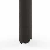 piedini COD. NF Piedino PVC nero altezza h 7/5 cm COD. NR Piedino PVC nero con ruota altezza h 7/5 cm COD. GF Piedino PVC grigio altezza h 7/5 cm COD.