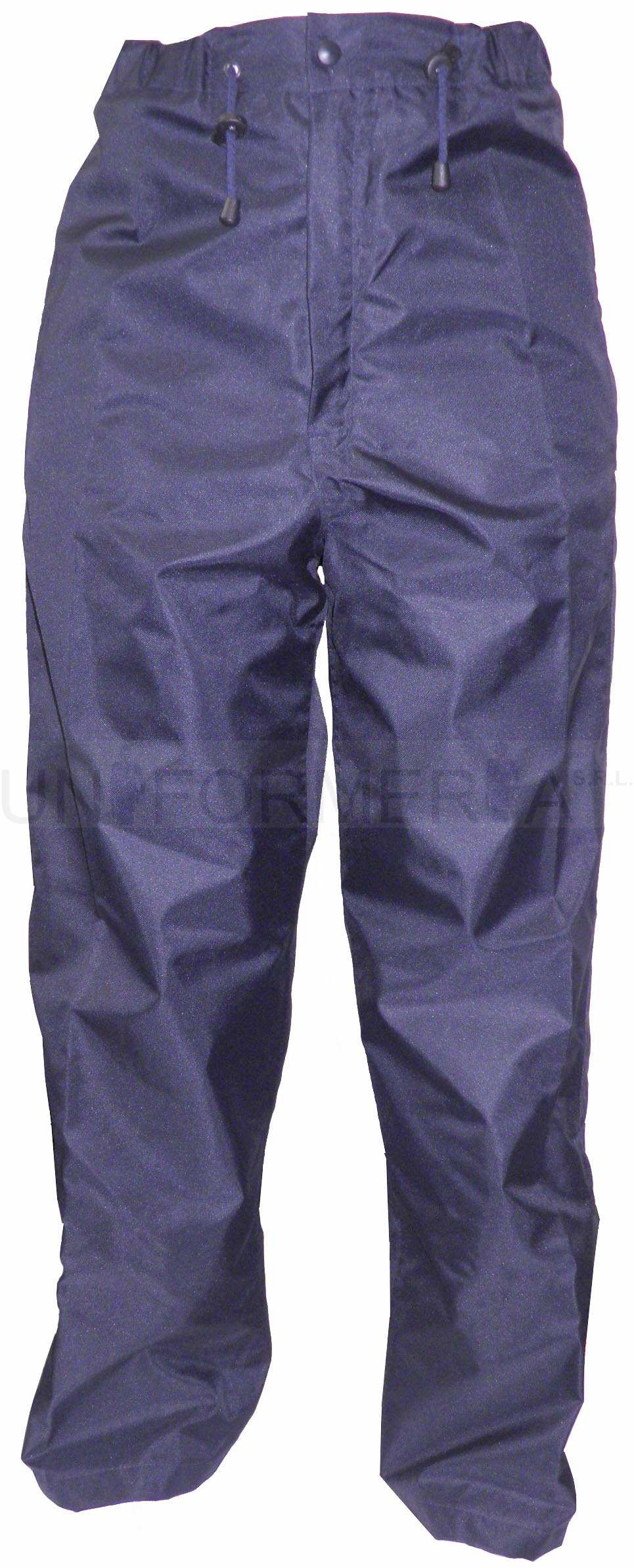 Sopra pantaloni impermeabili Reg.Lombardia Cerniera su tutta la gamba Tessuto 100% Poliammide Tessuto PTFE Sopra pantaloni impermeabili Reg.