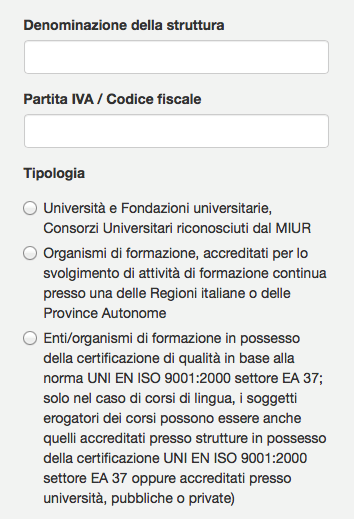 2. COMPILAZIONE ANAGRAFICA SOGGETTO PRESENTATORE Cliccando sul link indicato nella email ricevuta si accede direttamente alla propria sezione anagrafica che dovrà essere compilata in ogni suo campo.