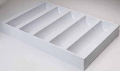 Teglie in plastica - Plastic trays Cod. 30TT302S per tronchi 30x40cm Stampo 2 sedi 8x35,5 h6 cm Logs tray 30x40cm 2 cavity mould 8x35,5 h6 cm Cod.