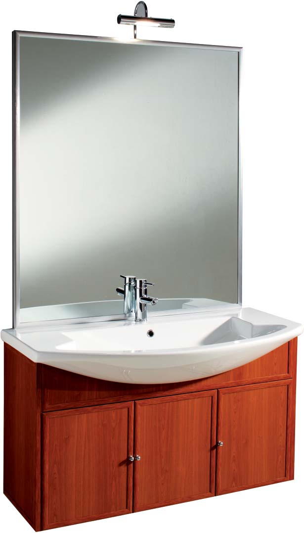 MOBILE PER BAGNO TOPMETALL SOSPESO con telaio Inox e