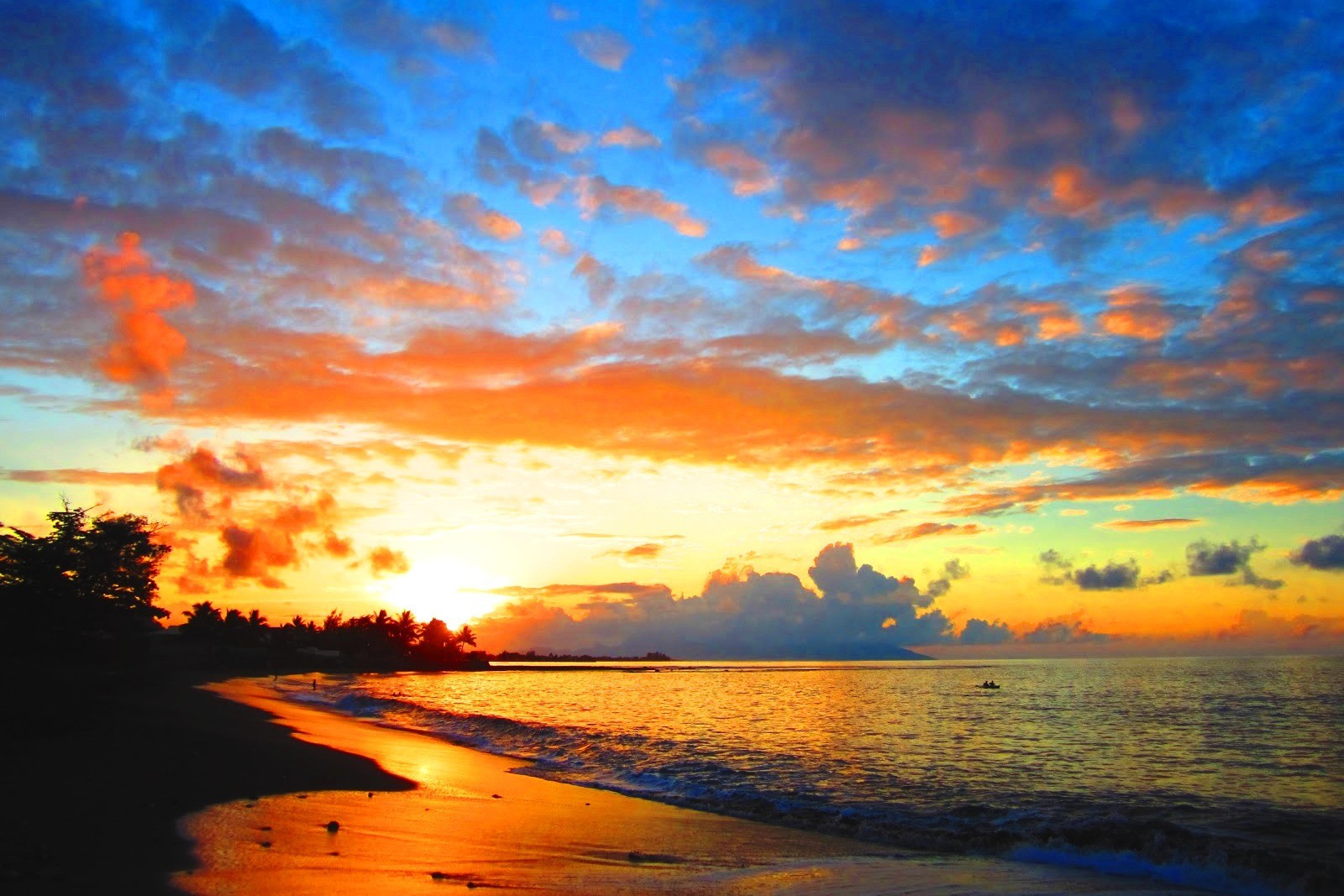 Tahiti, conosciuta anche è il cuore pulsante della come Isola Tamurè, Polinesia francese.