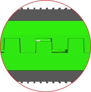 3 CARATTERISTICHE: CHARACTERISTICS: Tappetino in elastomero termoplastico in varie durezze ShA con gli strati interni componibili, con caratteristiche elastico-meccaniche costanti nel tempo,